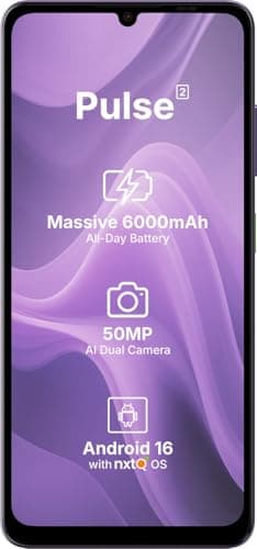 AI+ Pulse 2, 6.745 inch HD+ Display, 4GB RAM, 64GB Storage, Android 16, Unisoc T7250 Octa Core, 50MP Camera, 6000mAh Battery (Purple) 2