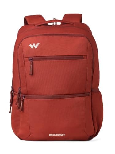 Wildcraft Ranger 40 Laptop Backpack With RainCover for Man & Women, 40L Ideal bags for men Office use/School/College Boys and Girls, 2 Compartment Bag, Red