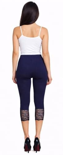 adibaba Girls’ Bio-Wash Calf Length Capri Combo | Soft Cotton 3/4th Activewear for Yoga, Running, Sports Stretchable Capri for Kids & Teens | Comfortable Fit Casual Pants. Pack of 3 2