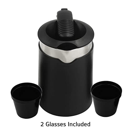 iBELL Sek105Bl Electric Kettle 500 Ml With Removable Lid,950 Watt,Auto Cut Off Function,Stainless Steel With Insulation,2 Glasses Free,Double Wall Kettle (Black),950 Watts,0.5 Liter 3