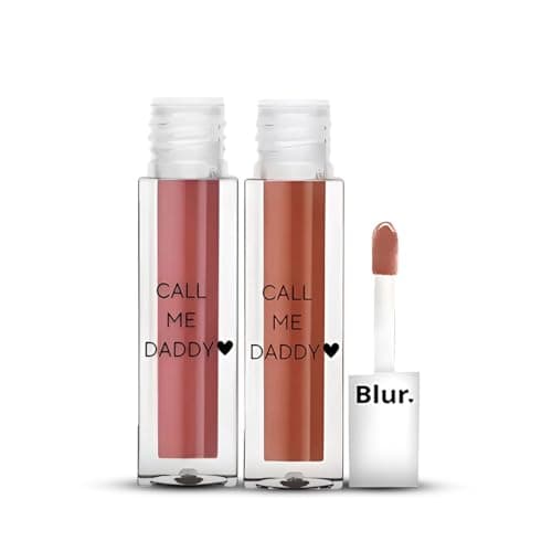 Blur India Call Me Daddy Everyday Essential Duo- Nude Pink & Nude Brown Liquid Lipstick Duo | 5ml Each