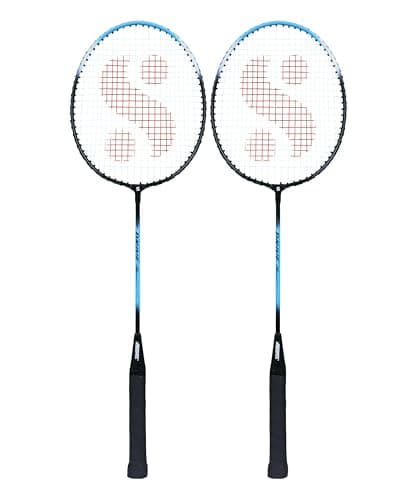 Silver's Drive Badminton Kit (2 Racquets with Full Cover)(Blue/Black) 2