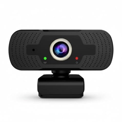 Full HD 1080P Webcam for PC & Laptop | USB Plug and Play Web Camera with Built-in Noise Cancellation Microphone | Online Classes, Video Conferencing & Streaming (Black)