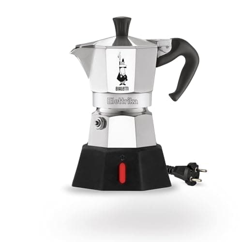 Bialetti Moka Elettrika Coffee Machine/Electric Espresso Maker/Percolator/Filter Coffee Maker: (2 Cups - 90ml) Italian Made