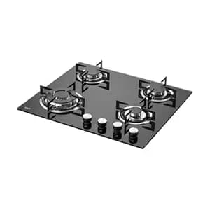 KAFF 60cm Built-in Hob 4 Burner | Auto Electric Ignition Gas Hob | Italian Burners | 8mm Toughened Glass Top | Easy Grip Knobs | Premium Built-in Gas Stove for Modular Kitchen | NE4B60GFX