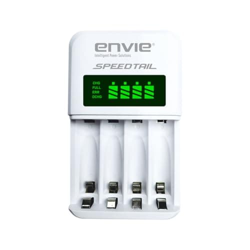 Envie ECR 99 SPEEDTAIL Smart Ni-MH Battery Charger for AA/AAA Rechargeable Batteries