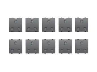 SAURAN Electrical Switch, Basic Power Control Black 6 &16 Multi Socket Safety Shutter (10)