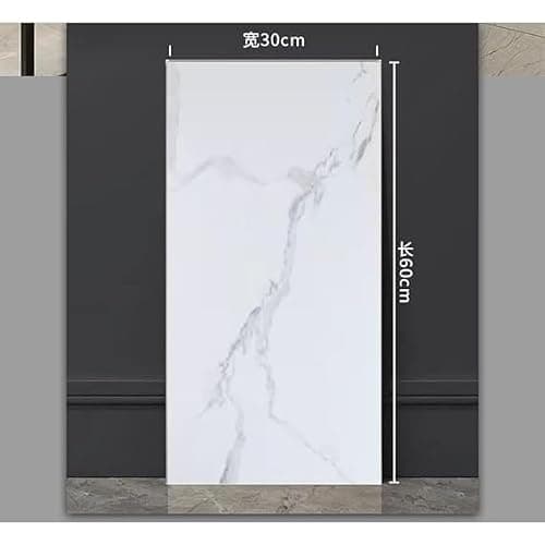 Packcy Marble Finish Self Adhesive Wall Tile Sticker | Waterproof PVC Peel & Stick Vinyl Tiles for Kitchen, Bathroom, Office | Easy DIY Wall Decor (30 x 60 cm) (Pack of 2) 3