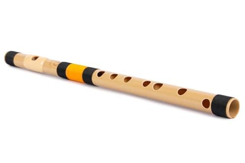 Radhe Flutes | G Natural Right Handed Middle Bansuri | Black & Orange | Tuned With Tanpura A=440Hz | PVC Flute + Hindi & English Flute Lessons 3