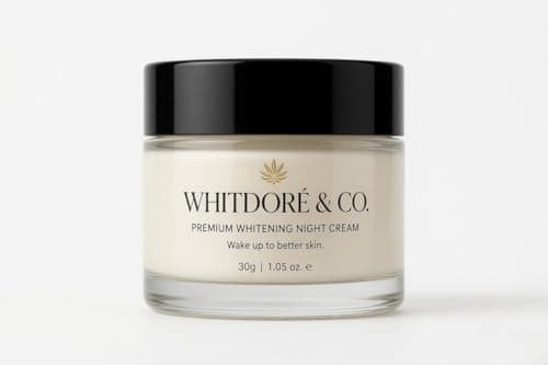 Whitdoré & Co. Premium Whitening Night Cream for Women & Men | Skin Brightening Cream for Dark Spots, Pigmentation & Uneven Skin Tone | Overnight Glow & Night Repair | Wake Up To Better Skin | 30g