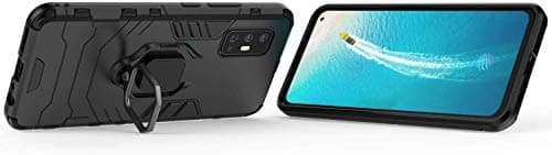 Designerz hub Back Cover for Silicone_Vivo IQOO 3(Armor Defender) Black 3