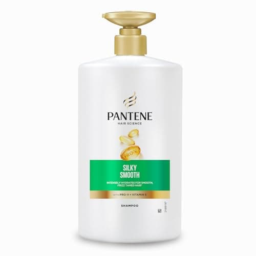 Pantene Hair Science Silky Smooth Shampoo 1000ml with Pro-Vitamins & Vitamin E for hydrated, frizz free hair,for all hair types, shampoo for women & men, shampoo for frizzy and dry hair