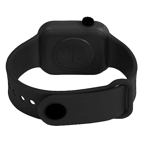 GOLDENIZE FASHION Stylish Waterproof Kids Digital Date and Time Touch Black Pink Square Rectangular LED Display Watch for Kids Unisex Digital Watch for Baby Boys & Girls Kid | Pack of 2 (Black) 4