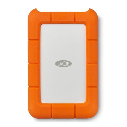 LaCie Rugged USB-C 5TB Portable External Hard Drive USB 3.0, Drop Shock Dust Rain Resistant, for Mac & PC Desktop Laptop and 2-Year Data Recovery Services (STFR5000800)