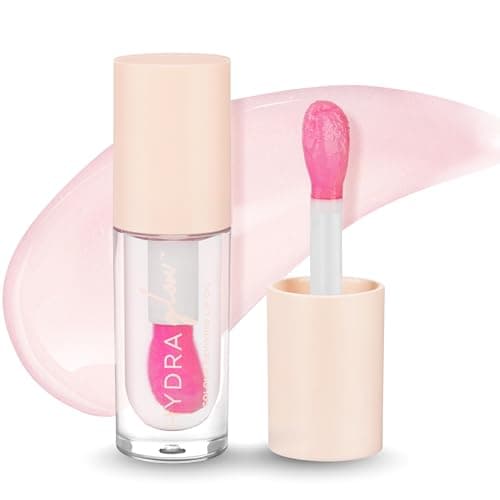 HYUE HydraGlow™ Lip Oil | Color Reviving | Intense 24HR Hydration | Non-Sticky | Lightweight Formula | 6 ml | With Cherry, Jojoba Oil, Kakadu Oil and Vitamin E | Crystal-like Shine | Chunky Applicator