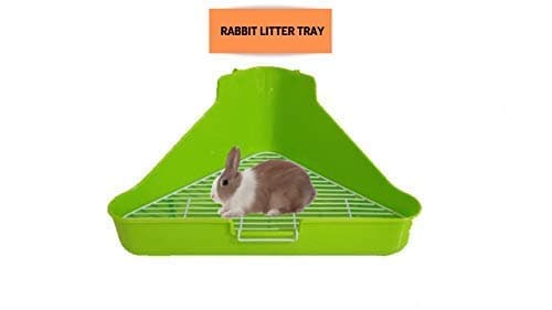 Taiyo Pluss Discovery® Rabbit Toilet Litter Tray, Size: (34X24X16 cm), Litter Tray - Rabbit, Hamster, Guinea Pigs (Green Color) 5