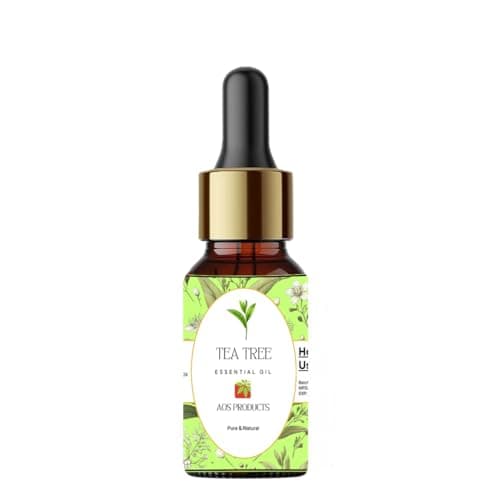 AOS PRODUCTS 100% Pure and Natural Tea Tree Essential Oil for Men and Women Anti Dandruff| Acne Treatment Skin Care and Hair Care (100 ml)