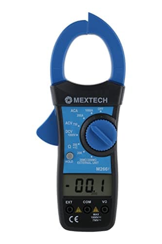 MEXTECH M266F CLAMP METER, 3½ Digits with 1999 Counts.