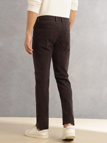 Thomas Scott Men's | Regular Fit | Mid-Rise | 5 Pockets | Button Closure | Gabbar Corduroy | Chinos | Trouser (CCBT155_Coffee_30) 4
