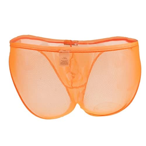 Meadawgs® Men's Nets Yarn Bulge Pouch Bikini Briefs Breathable T-Back S Orange|Clothing Shoes & Accessories | Mens Clothing | Underwear|1x Men's Bikini T-Back 5