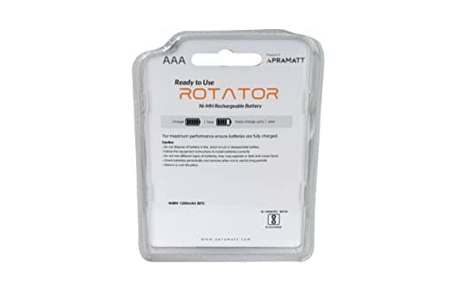 APRAMATT Rechargeable AAA 1300mAh Batteries, 2 Pcs 3