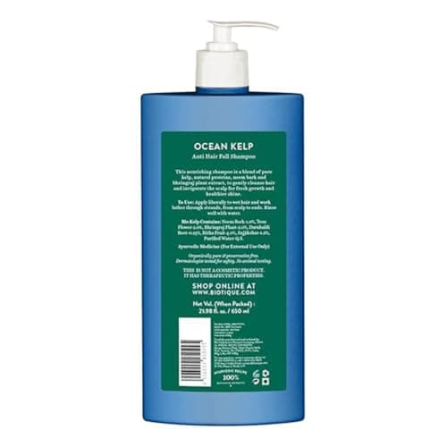 Biotique Ocean Kelp Anti Hairfall Shampoo | Intensive Hair Growth Therapy| Anti Hairfall Shampoo that Maintains Shine |100% Botanical Extracts | Suitable for All Hair Types |650ml 3