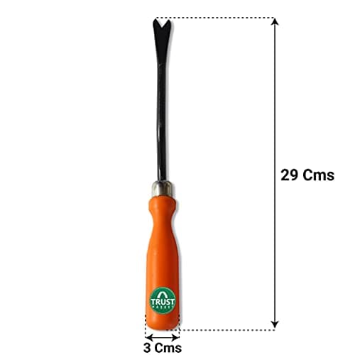 TrustBasket Gardening Tools Kit for Home 5-Piece Garden Tools for Home Gardening Set Including Big & Small Trowel, Cultivator, Weeder & Garden Fork Durable Agriculture Tools & Gardening Items Combo 6