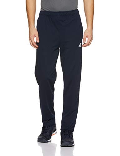 Adidas Mediumen Cotton ESS T SJ Pant, Training Track Pant, Conavy/White, 2X-Large