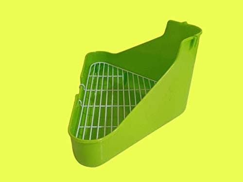 Taiyo Pluss Discovery® Rabbit Toilet Litter Tray, Size: (34X24X16 cm), Litter Tray - Rabbit, Hamster, Guinea Pigs (Green Color) 4