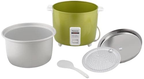 Panasonic SR-WA22H(E) | 2.2-Litre Capacity or 1.25 KG Raw Rice Cooking | 750-Watts | Automatic Rice Cooker | Auto Switch Off | 5 Hour Keep Warm | (Apple Green) 2