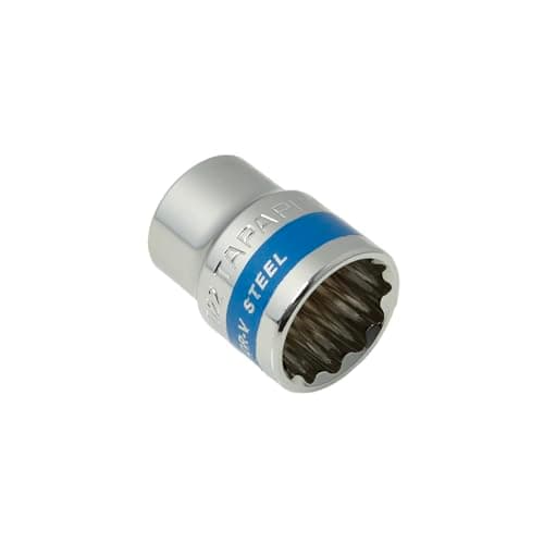 Taparia 1/2" Square Drive Socket (22 mm)- 12 Point or Bi Hex sockets for std Nuts and Bolts Compatible W/Ratchets, L Handles, Wrenches, Power Tools-Automotive & Mechanical work-DIY 3
