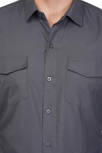 aRK Corporate Uniforms – Housekeeping Uniform Set (Grey – Shade 1203) | Durable & Comfortable Workwear with Pockets | Easy-Care Fabric for Hotel, Cleaning & Maintenance Staff 4