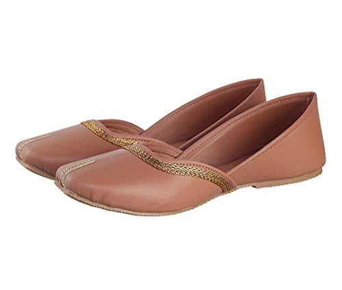 CatBird Women’s Traditional Jutti with Embellished Trim | Soft Cushioned Ethnic Mojari | Lightweight Slip-On Footwear | Festive, Wedding 8 UK 6