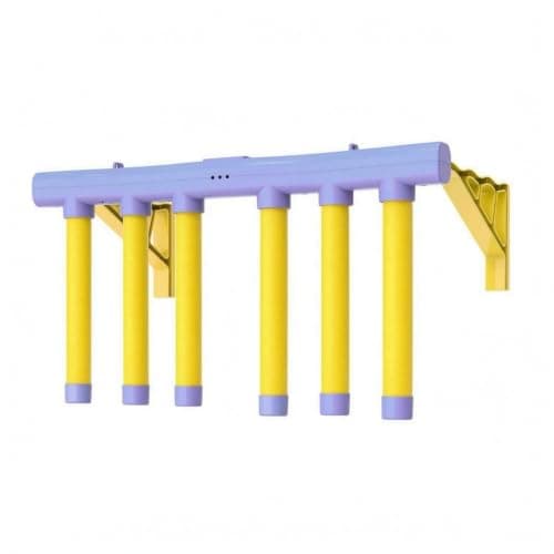 SNAPPSY Hanging Rods Wall-Mounted Reaction Coach USB Charging Hand Speed Test Toy Adhesive Pads EVA Rod Reaction Game Pastel Colors, Purple, 2016A Bracket Mount