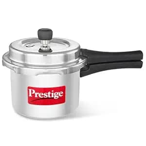 Prestige 3 Litre Aluminium Popular Plus Svachh Outerlid Pressure Cooker|Deep Lid for spillage Control|Virgin Aluminium|Gas & Induction Compatible|Gasket Release System|5 years warranty|ISI Certified