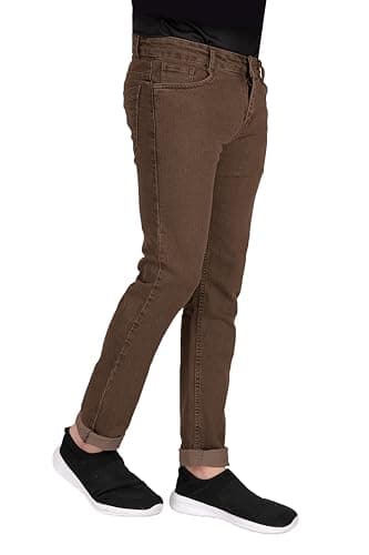 RAGZO Men Jeans || Denim Jeans || Slim Fit Stretchable (ri700110e) (Brown, 36) 3