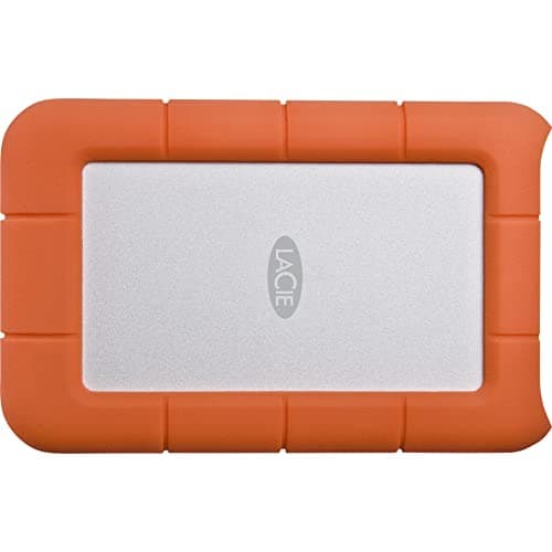 LaCie Rugged Mini 4TB external hard drive 6.35cm (2.5") USB 3.2 Gen 1 (USB 3.0) Silver,Orange 90 2