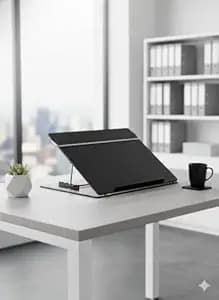 LUVYANSH Writing Table Top Elevator Writing Desk Standard Size - (15 x 21) inch 7mm P.S Sheet Product (Black Smoke Colour) Make in India.