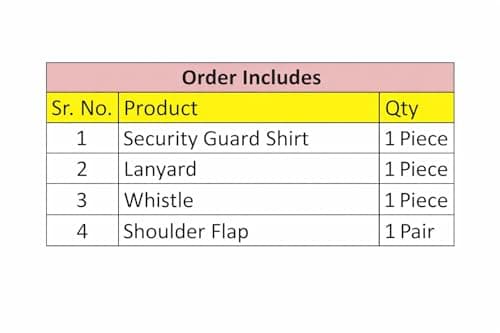 REGALIA Security Guard Shirt, Sky Blue, with Lanyard, Whistle and Flaps, Long Sleeve Uniform Shirt (in, Numeric, 48, Regular) 6
