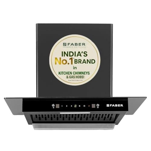 Faber Ignis 60cm 1500m³/hr Autoclean T-Shape Kitchen Chimney | Touch&Gesture Control | Filterless | BuiltIn Oil Collector | 12Yr Motor,2Yr Comprehensive Warranty by Faber|Hood IGNIS IN XL HCSC FL BK60