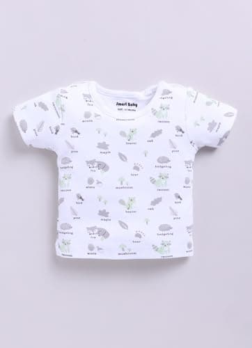 Smart Baby Dungaree Set for Baby Boy And Girls | Cotton Romper with T-Shirt | Soft & Breathable Fabric | I Am New Here Print | Snap Button Closure for Easy Diaper Change (Pink, 0-3 Months) 5