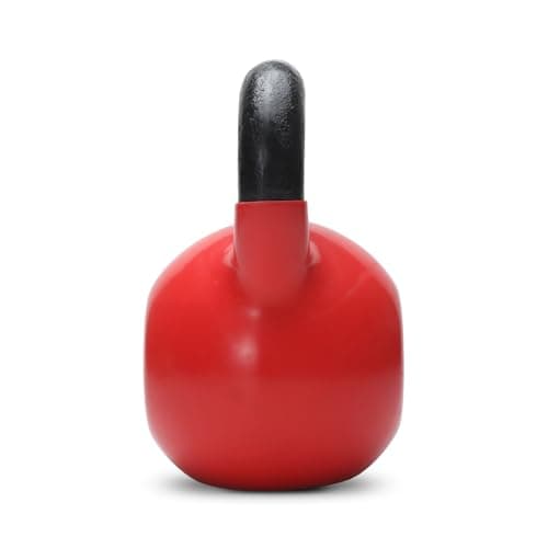 Jimwalt Jimwalt Premium Vinyl Coated Solid Kettlebell - Non Slip Grip| Reach Compliant| From the House of Healthycliq | Sedex Certified| Strength & Cross Training Weight for Home Gym (16KG) 3