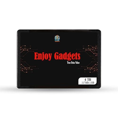 Enjoy Gadgets 4TB 2.5 Inch SATA III Internal SSD | Up to 550MB/s Read 500MB/s Write | High Speed Storage for Laptop Desktop | 5 Year Warranty