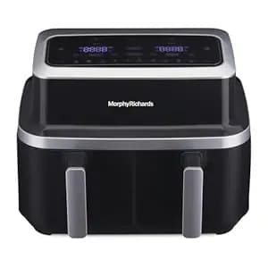 Morphy Richards DuoCrisp Air fryer for home | Two independent basket air fryer oven to healthy fry 2 dishes at once | 9L healthy air-fryer - stay guilt-free