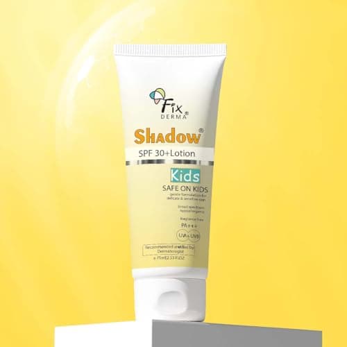 Fixderma Shadow Sunscreen SPF 30+ Lotion for Kids PA+++ | Sensitive Skin, Body & Face | Broad Spectrum Sunscreen for UVA & UVB Protection,Non Greasy & Water Resistant - 75gm 2