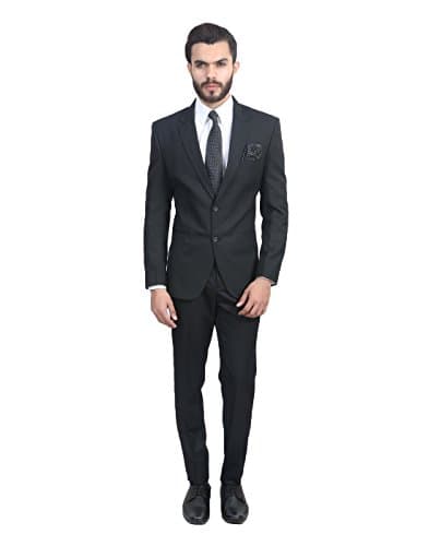 MANQ Men's Slim Fit Formal/Party Blazer Black, Formal Blazer 5