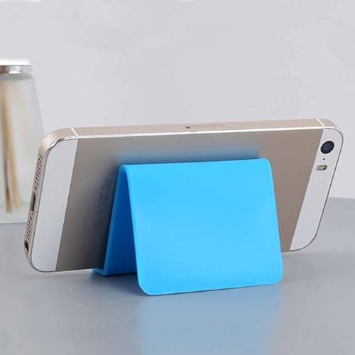 Shivstor 1 Pcs Universal Mobile Stand Foldable Adjustable Phone Holder for Smartphone iPhone iPad Tablet Desktop Stand for Table Office Study Kitchen Travel Durable Plastic Mobile Stand (1 Piece) 4