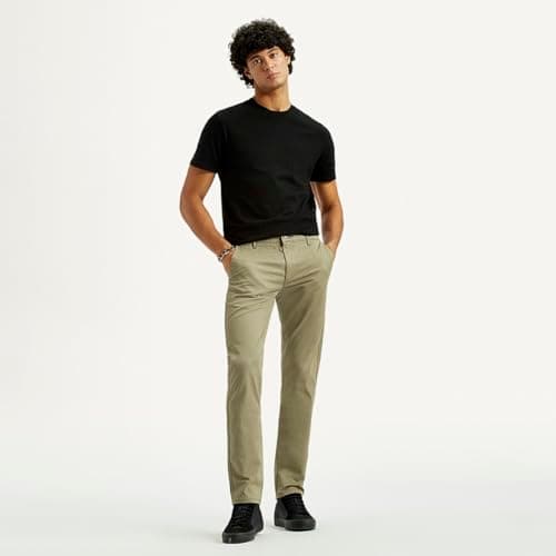 Levi's Men's 511 Green Slim Fit Mid Rise Trousers, 002KC-0010, 32 4