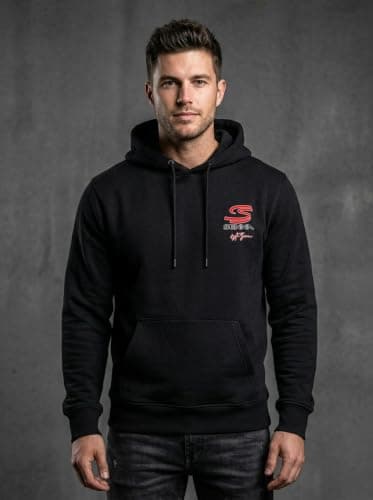 THE SOUTH STORE Mens Black Full Sleeve Graphic Printed Hooded Sweatshirt | F1 Racing Back Graphic Print Hoodie | Winter Wear for Men and Women 2
