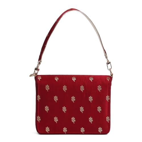 Biba Women Red Polycotton Clutch_FREE SIZE